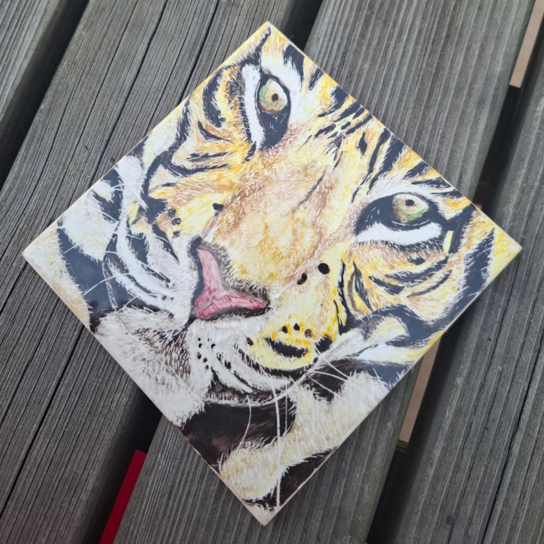 O primeiro azulejo, tigre